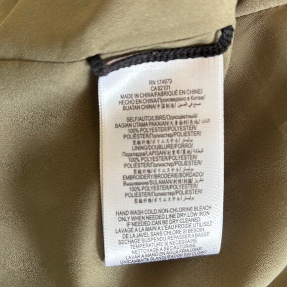 BCBGMAXAZRIA Green Embroidered Cropped Jacket Size XS - Picture 6 of 8